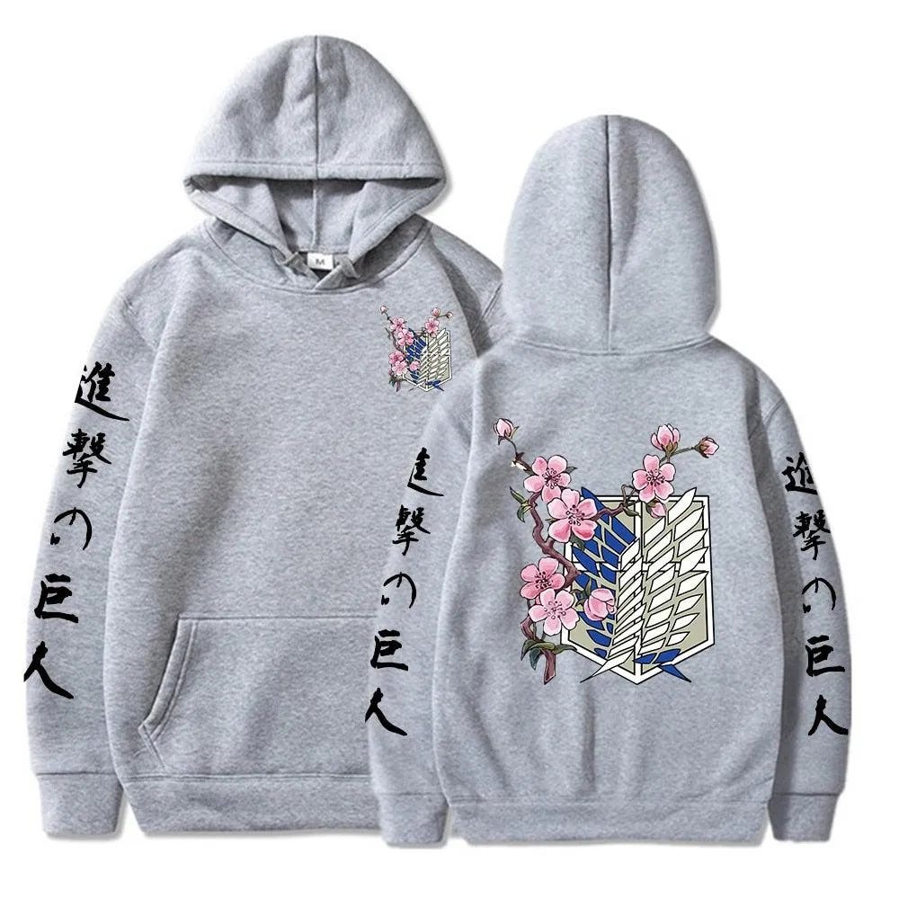 Attack on Titan Flower Hoodies