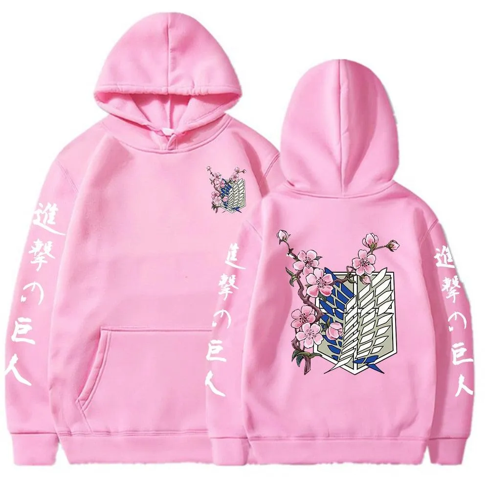 Attack on Titan Flower Hoodies