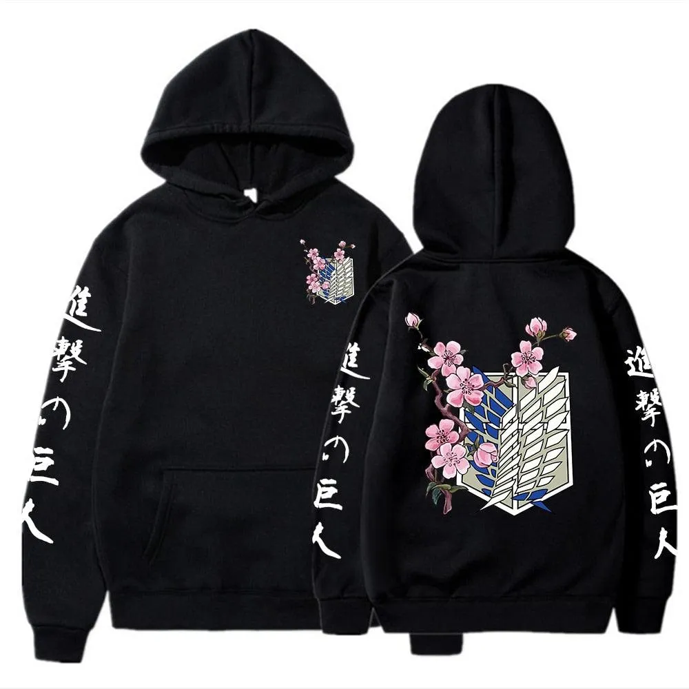Attack on Titan Flower Hoodies