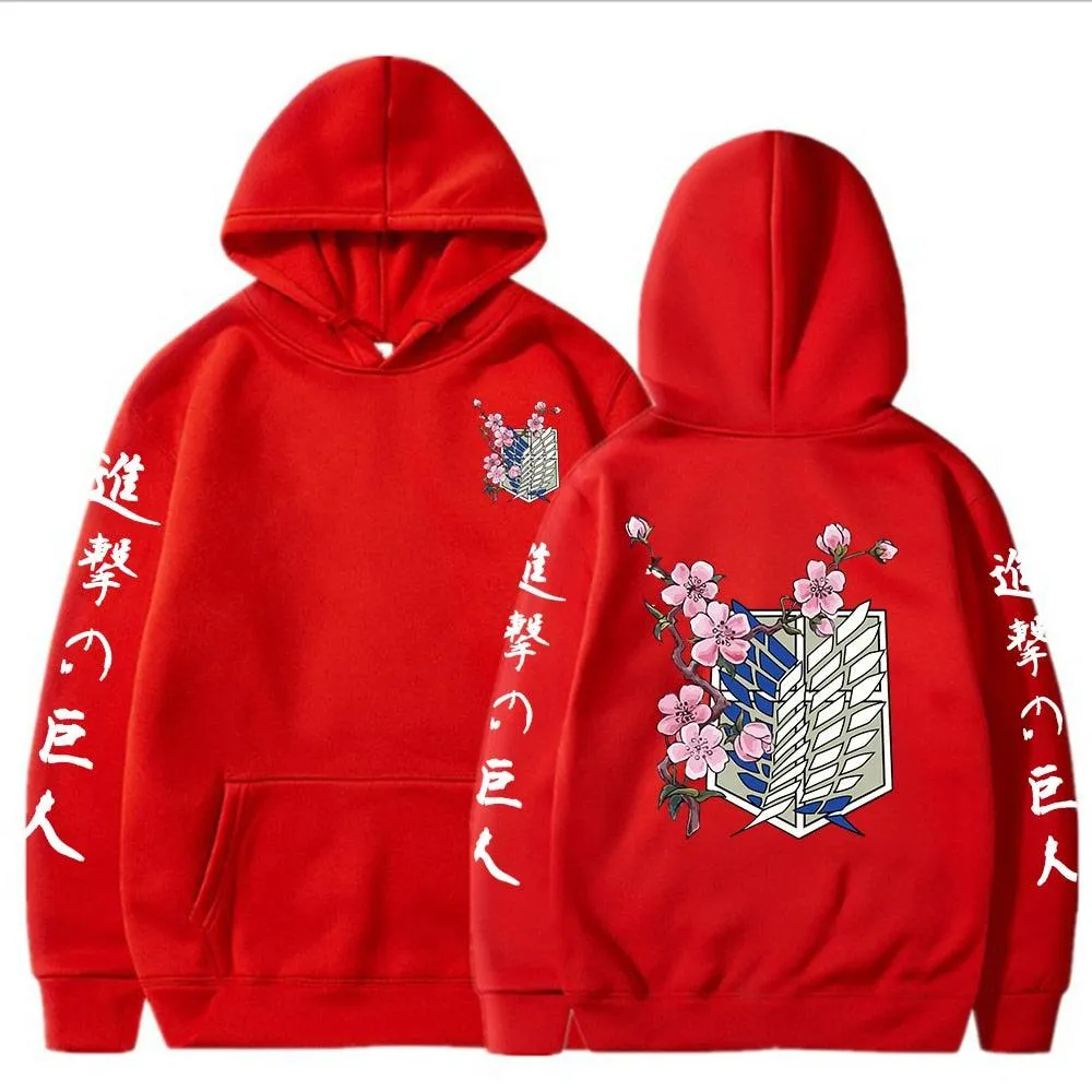 Attack on Titan Flower Hoodies