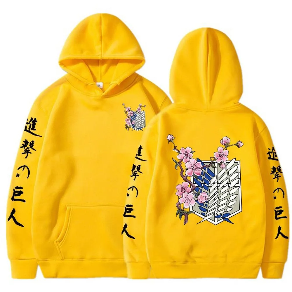 Attack on Titan Flower Hoodies