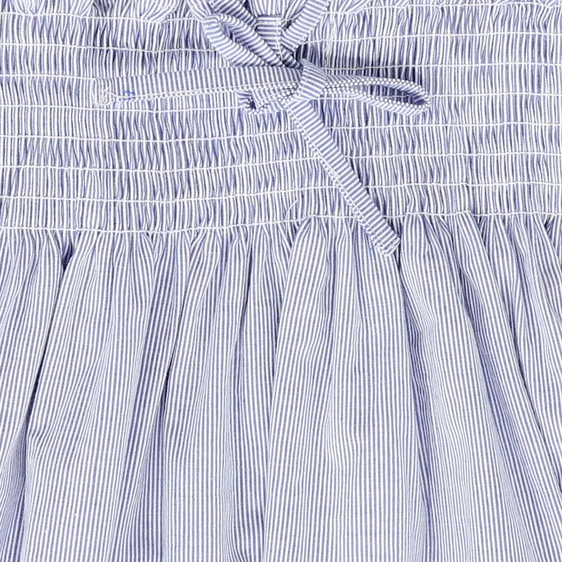BAMBOO BLUE STRIPED SEERSUCKER DRESS [FINAL SALE]