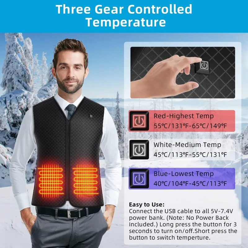 Battery Powered Heated Vest