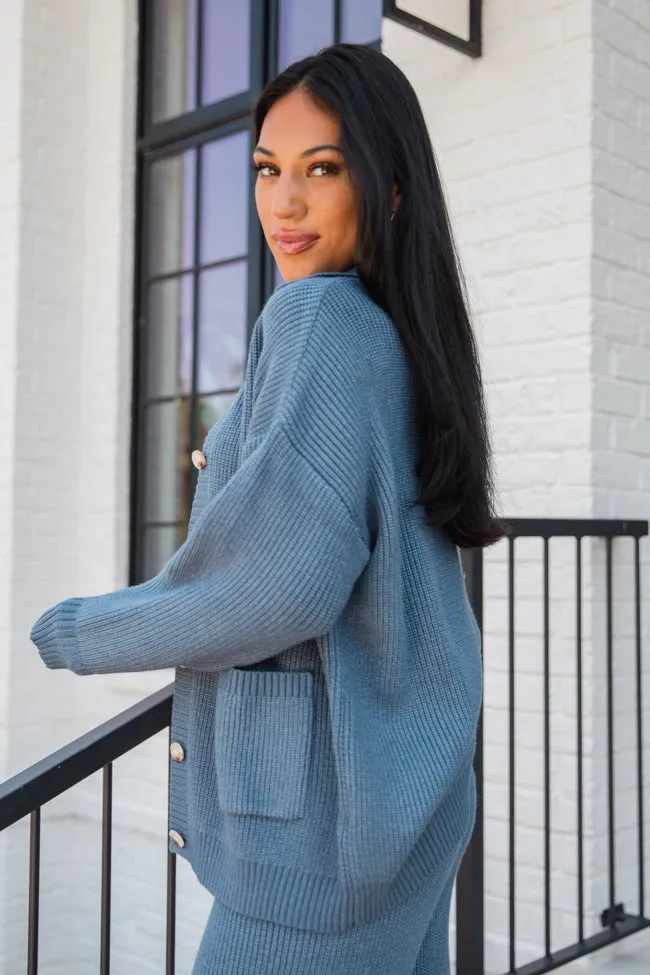Colorado Trip Navy Collared Cardigan FINAL SALE