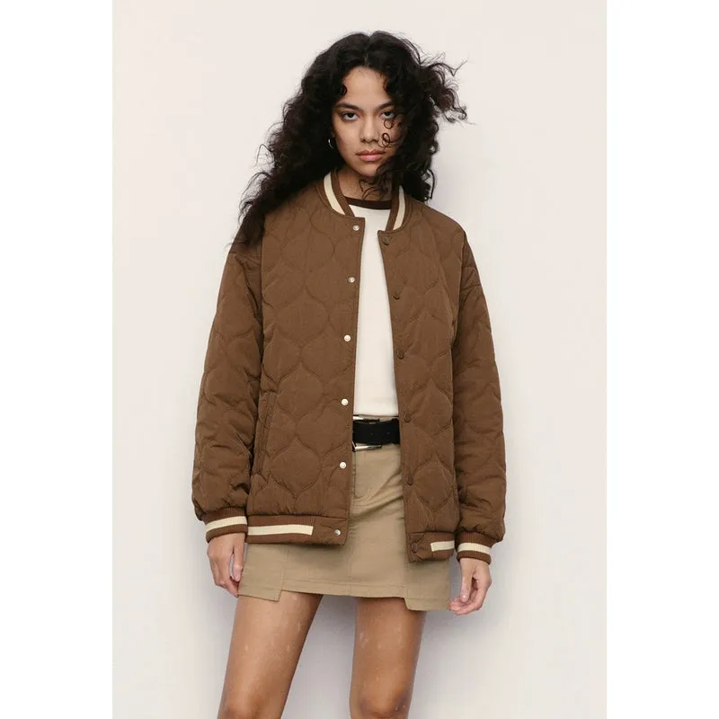 Drawstring Hem Padded Jackets
