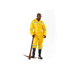 DROMEX J54 SABS ANGLO BOILER SUIT COLOUR-YELLOW SIZE 42