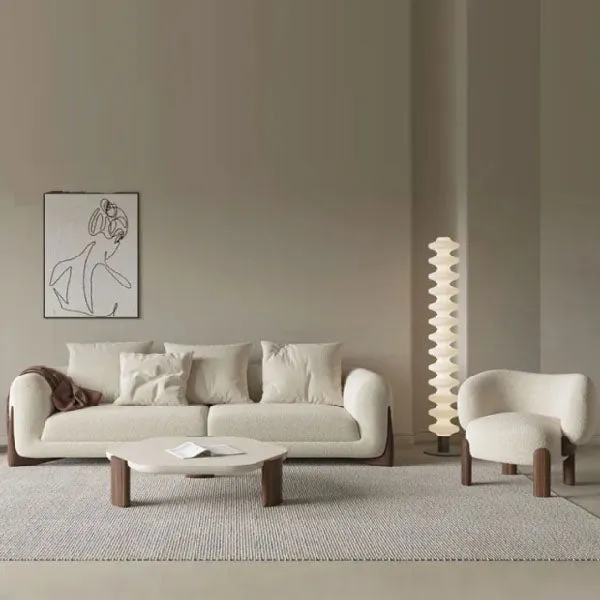 Fully Upholstered Indoor Furniture - Sofa Set - Shaggy