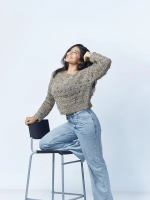 Gypsy Brown Wool Hemp Pullover