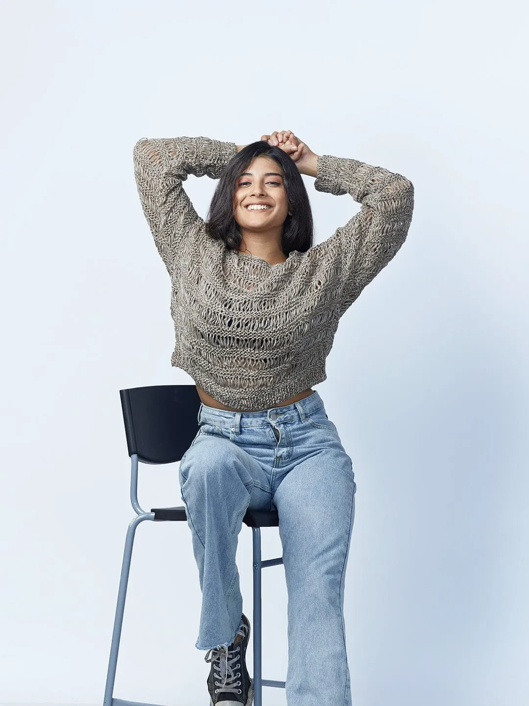 Gypsy Brown Wool Hemp Pullover
