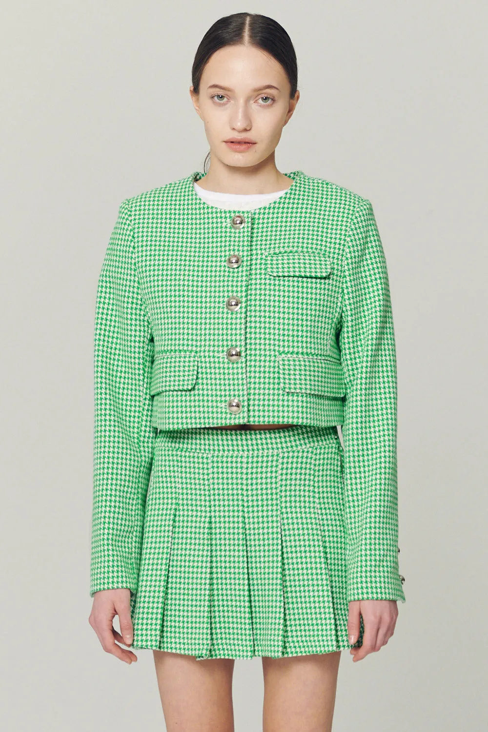 Haley Houndstooth Jacket