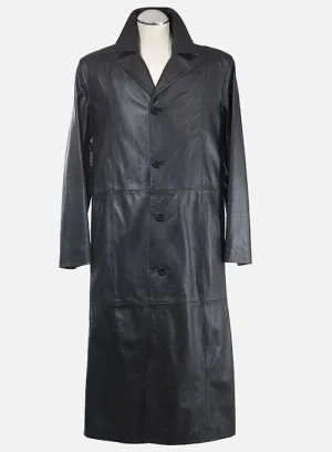 Leather Long Coat #201