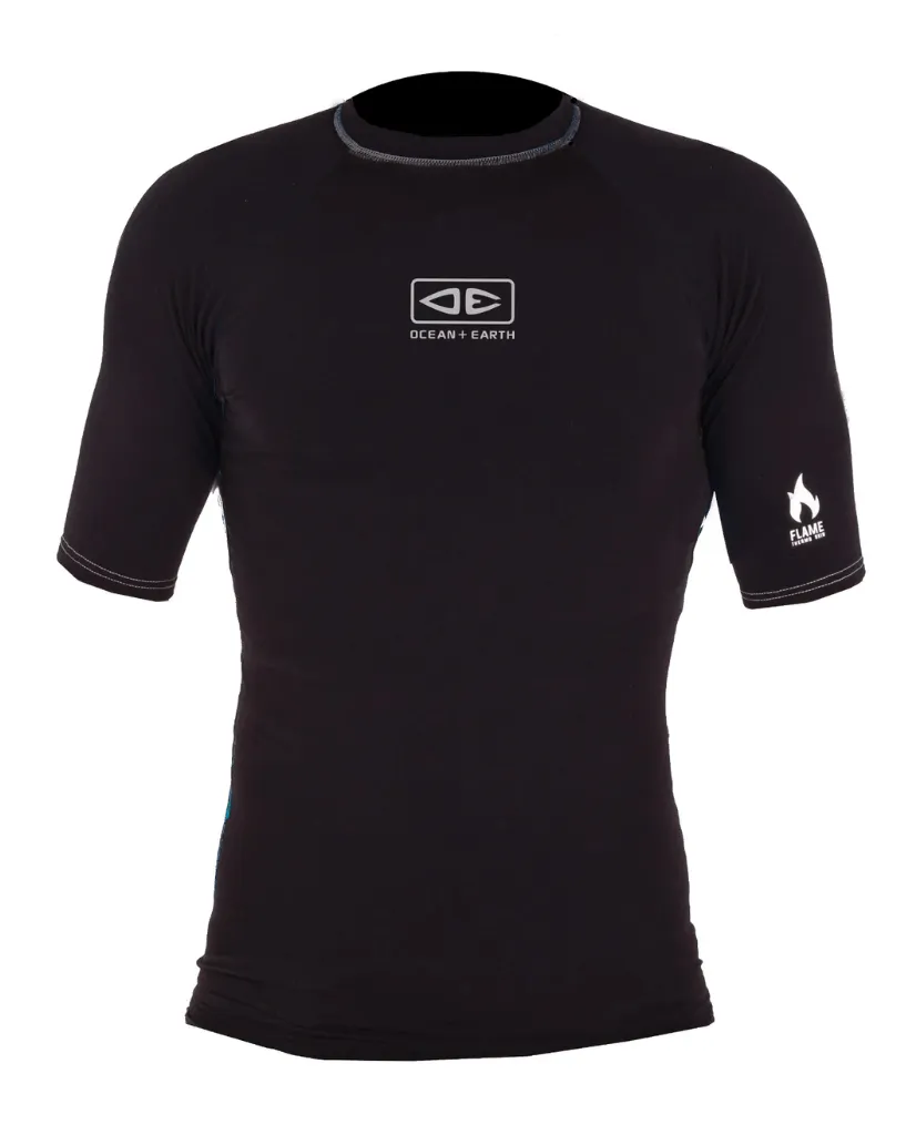 Mens Flame Short Sleeve Thermo Skin