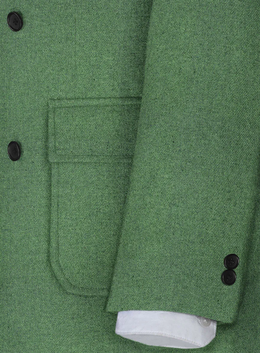 Musto Highlander Heavy Paris Green Tweed Overcoat