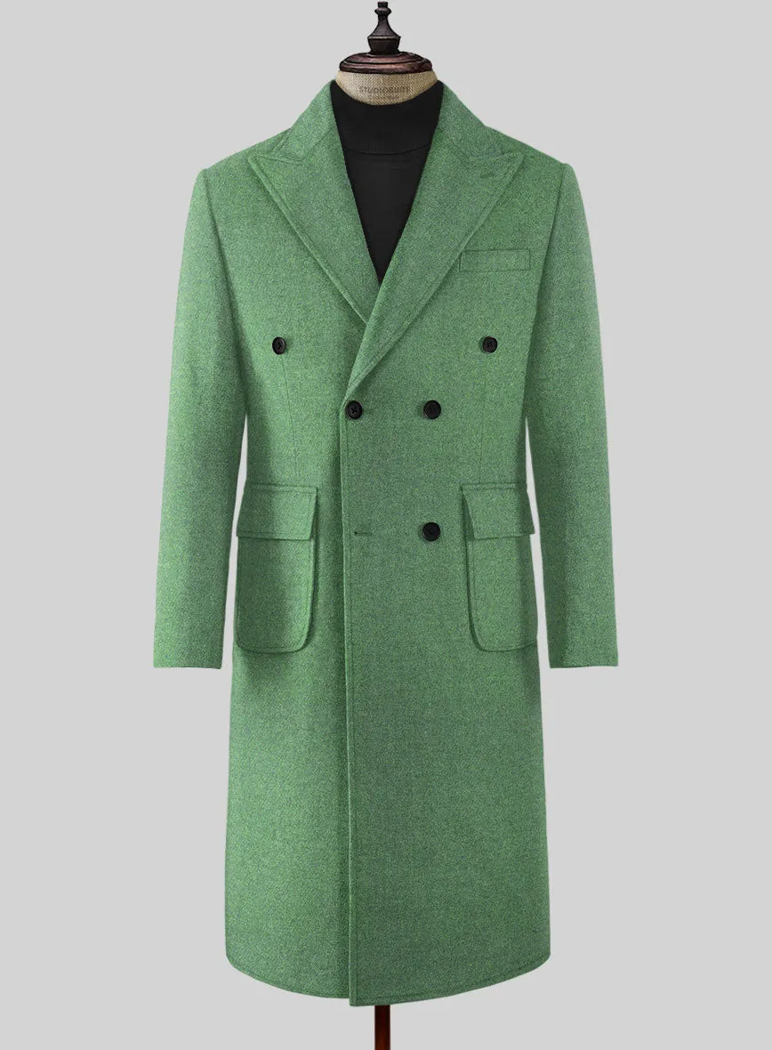 Musto Highlander Heavy Paris Green Tweed Overcoat