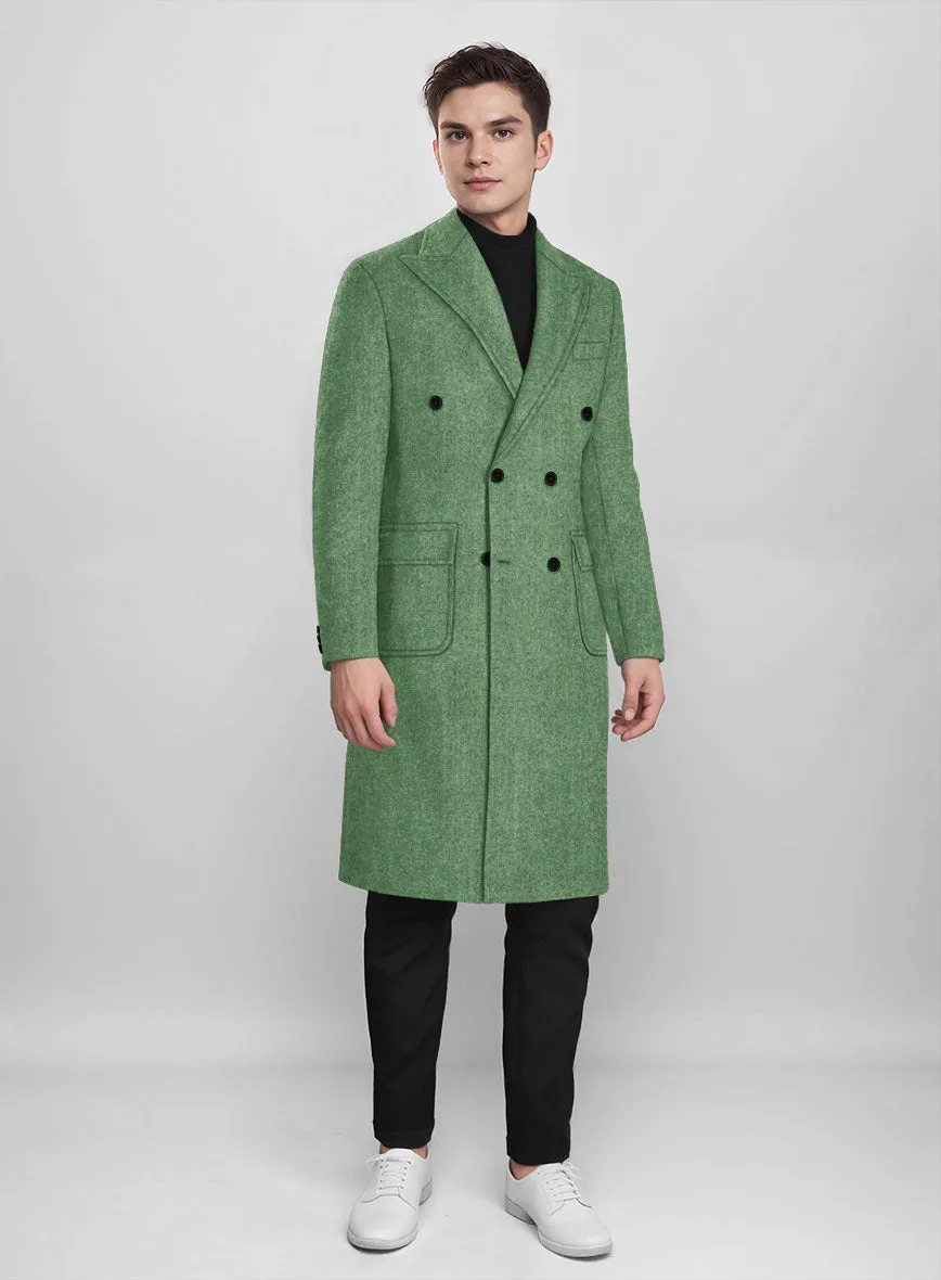 Musto Highlander Heavy Paris Green Tweed Overcoat