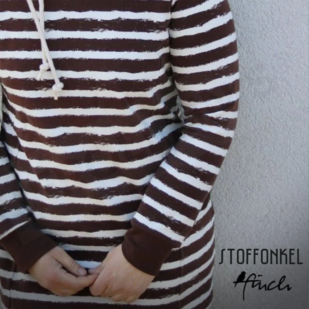 Organic Sweat - Mellow Stripes - Brown