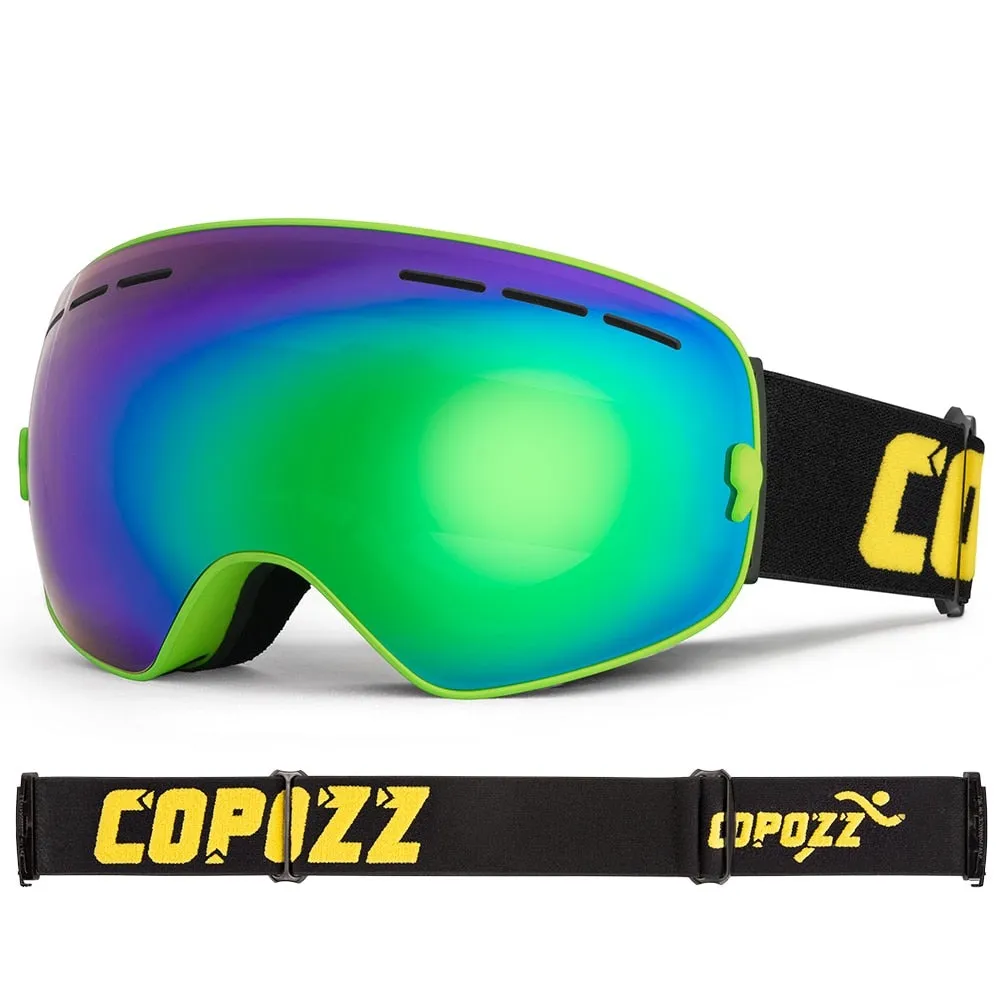 Professional Ski Goggles Double Layers Lens Anti-fog UV400 Big Ski Glasses Skiing Snowboard Men Women Snow Goggles