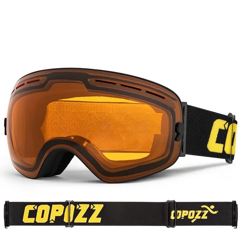 Professional Ski Goggles Double Layers Lens Anti-fog UV400 Big Ski Glasses Skiing Snowboard Men Women Snow Goggles