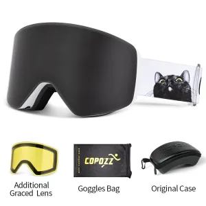 Professional Winter Ski Goggles Magnetic Quick-Change Double Layers Anti-Fog Snowboard goggles Men Women Ski Equipment