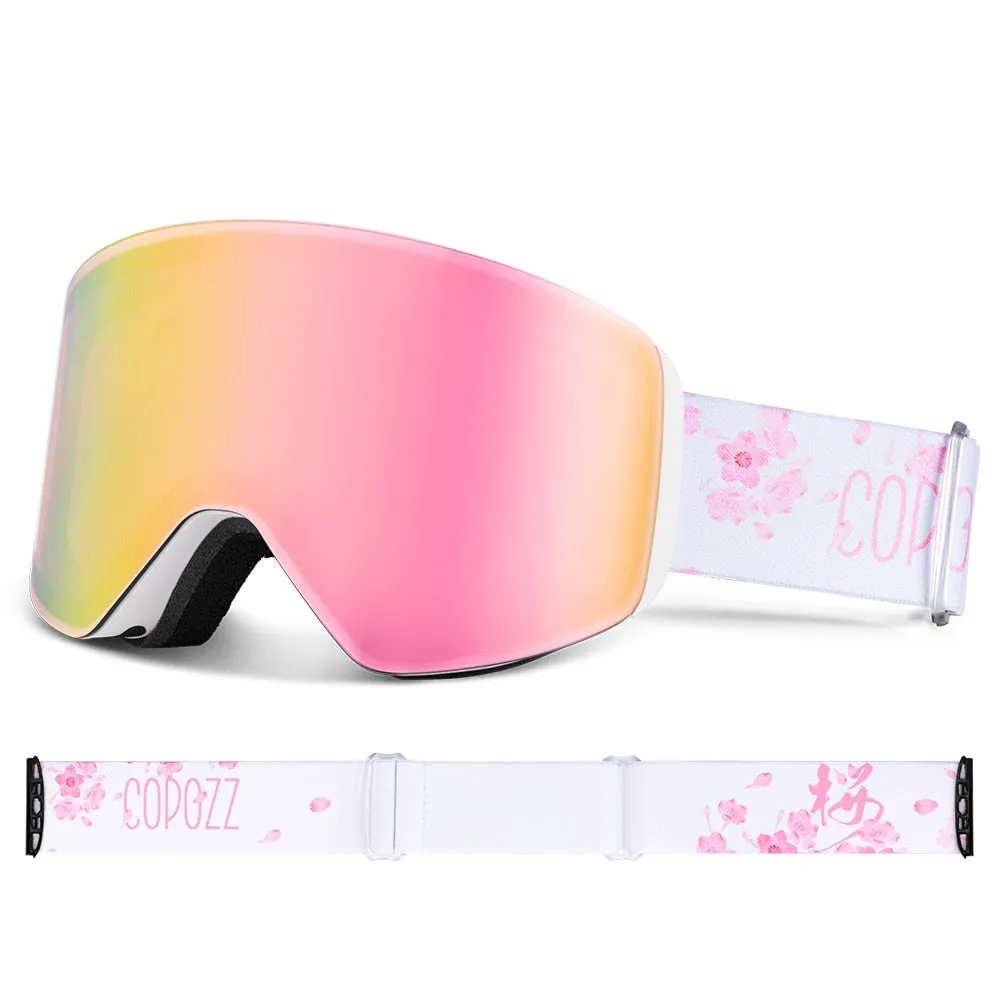 Professional Winter Ski Goggles Magnetic Quick-Change Double Layers Anti-Fog Snowboard goggles Men Women Ski Equipment