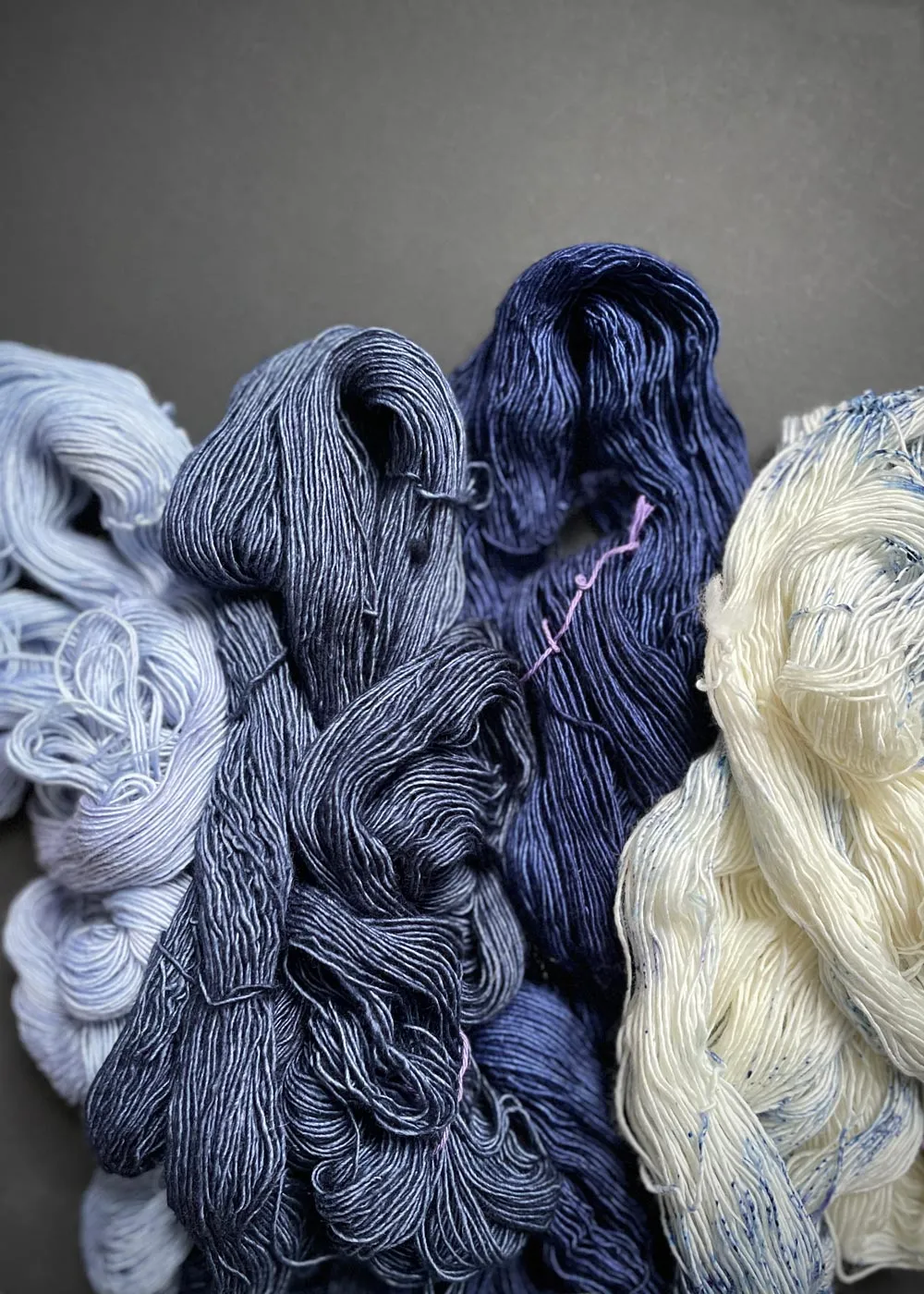 Prosper Yarn. Beaut Merino Single Fingering. Aster Blue