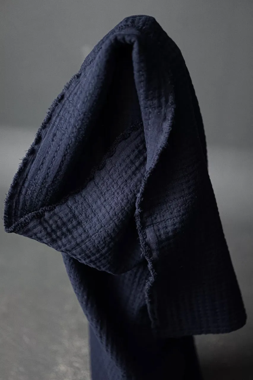 Soft Stitch Cotton Jacquard, Navy
