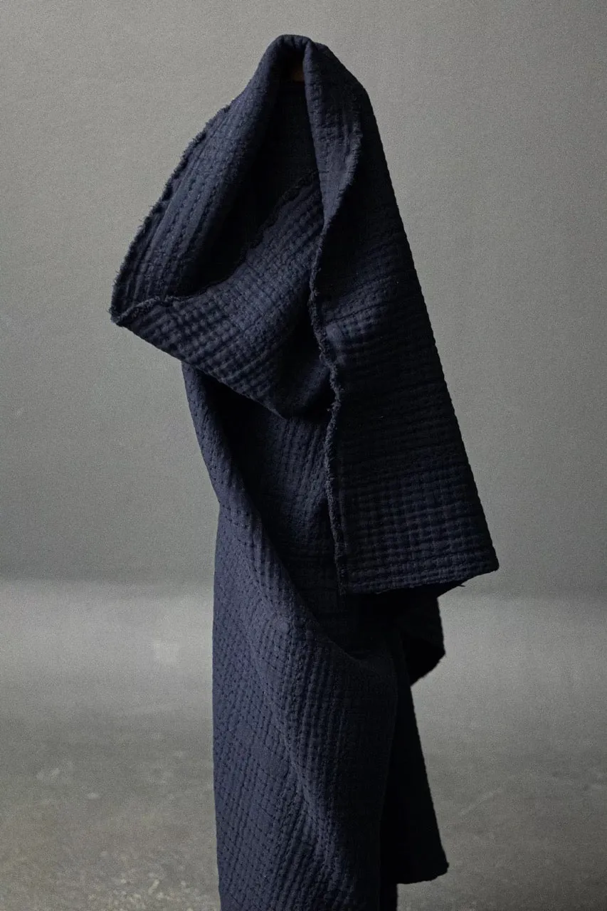 Soft Stitch Cotton Jacquard, Navy