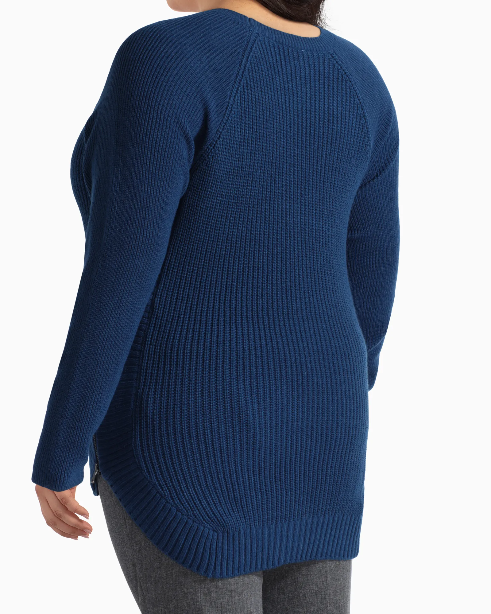 Tanya Side Zip Sweater | Royal Blue