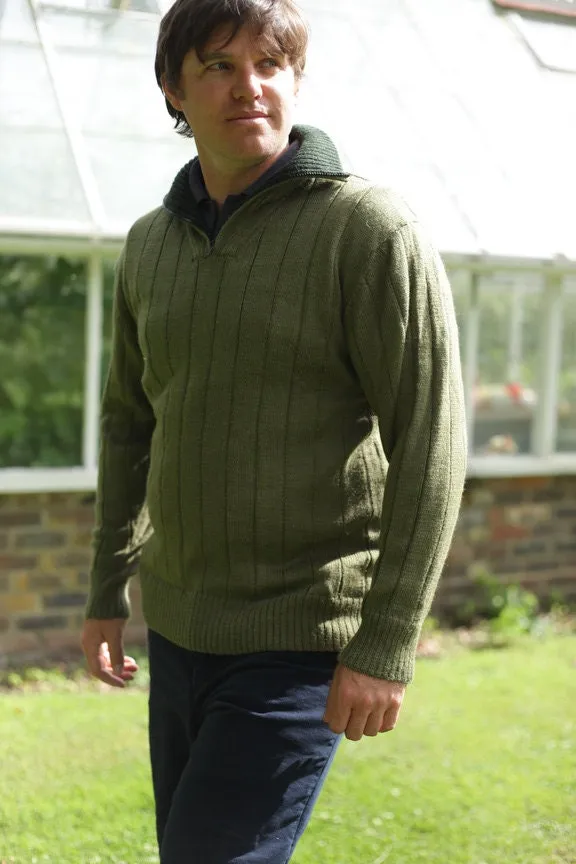 Zip neck jumper