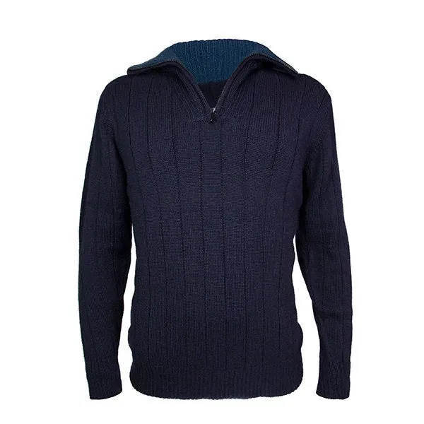 Zip neck jumper